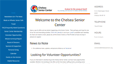 Desktop Screenshot of chelseaseniors.org